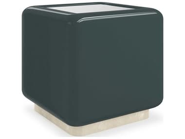 Caracole Gelee Square Mirror Apatite Gloss End Table CACCLA024421