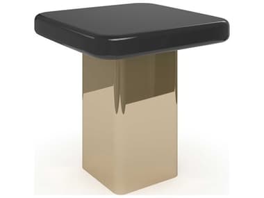 Caracole Gelee Square Wood Chocolate Truffle End Table CACCLA024427