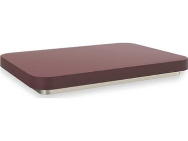 Caracole Periphery Rectangular Wood Rouge Red Gloss Coffee Table CACCLA024428