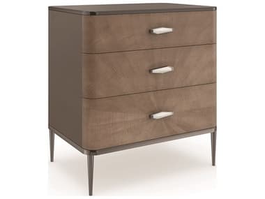 Caracole Classic Spectrum 26" Wide 3-Drawers Brown Birch Wood Nightstand CACCLA422066