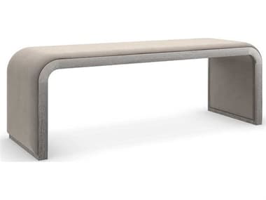 Caracole Classic Silver Driftwood Traverse Accent Bench CACCLA422082