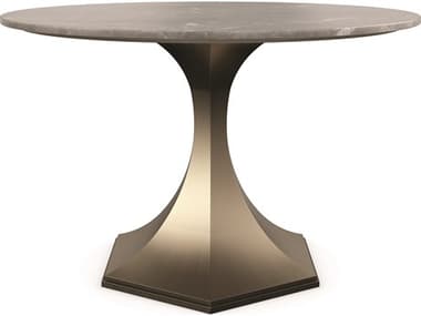 Caracole Classic Afterglow / Brushed Antique Brass 48'' Wide Round Dining Table CACCLA422201