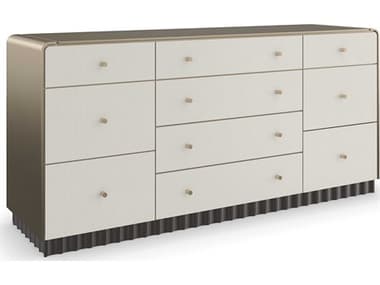 Caracole Classic Circadian 72" Wide 10-Drawers White Poplar Wood Dresser CACCLA423013
