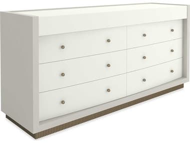 Caracole Classic Calais 6-Drawers White Double Dresser CACCLA424011