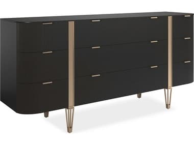 Caracole Classic Love At First Sight Black Birch Wood Dresser CACCLA424032