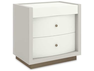 Caracole Classic Calais 2-Drawers Gray Poplar Wood Nightstand CACCLA424061