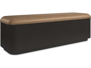 Caracole Classic For The Love Of 58"W Brown Fabric Upholstered Accent Bench CACCLA424083