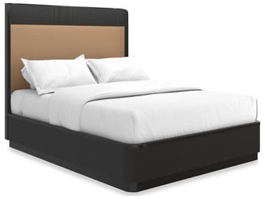 Caracole Classic Fall In Love Black Birch Wood Platform Bed CACCLA424105