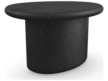 Caracole Kelly Hoppen Orion 28'' Oval Wood Coal End Table CACKHC022411