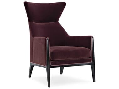 Caracole Modern Edge Boundless 30" Burgundy Fabric Accent Chair CACM100419032A