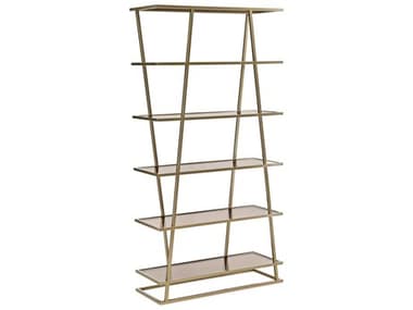 Caracole Modern Edge Lucent Bronze Smooth Metallic Paint Etagere CACM101419811
