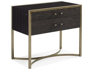 Caracole Modern Artisan Remix 33" Wide 2-Drawers Brown Ash Wood Nightstand CACM113019061