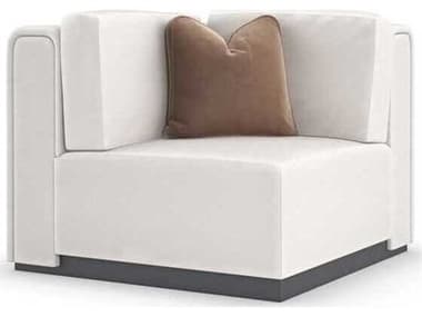 Caracole La Moda 42" White Fabric Corner Chair CACM130421CR1A