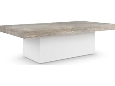 Caracole Modern Principles Unity 54'' Rectangular Stone Textured Adobe Coffee Table CACM141022403