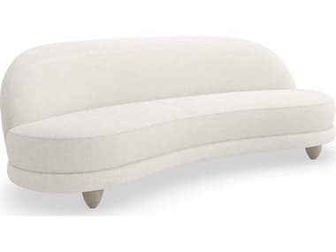 Caracole Modern Resort Tulum 90" White Fabric Upholstered Sofa CACM150023011A