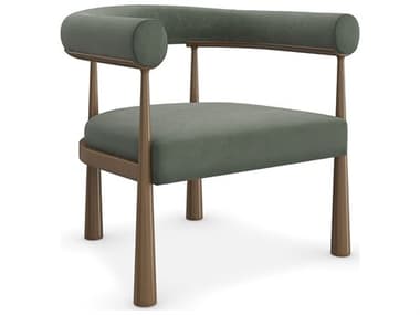 Caracole Modern Resort Bali Green Fabric Accent Chair CACM150023131B