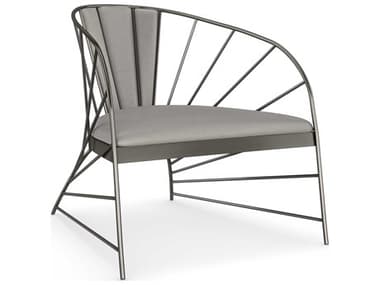 Caracole Signature Metropolitan Live Wire 28" Gray Fabric Accent Chair CACSGU021231A