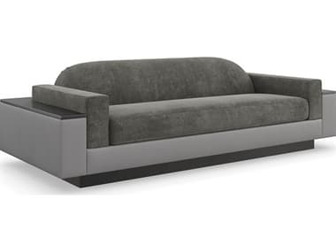 Caracole Signature Debut Stellar 102" Piano Black Upholstered Sofa CACSGU423111A