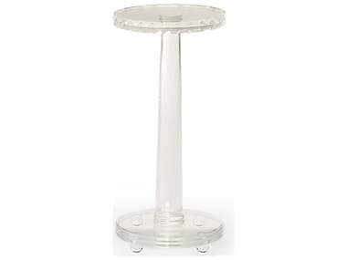 Caracole Signature Debut Drink 10" Round Glass End Table CACSIG416422
