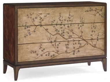 Caracole Classic Cherry Blossom Mahogany Three-Drawer Accent Chest CACTRACLOSTO048