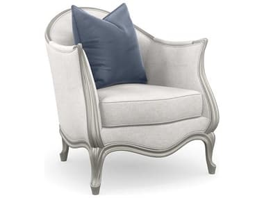 Caracole Classic Special Invitation 31" White Fabric Accent Chair CACUPH020133A