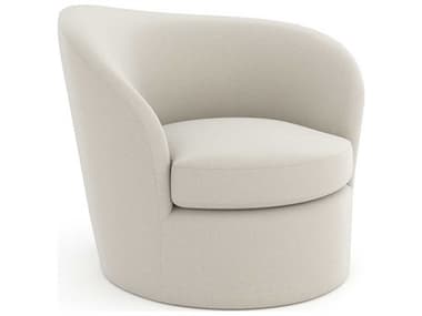 Caracole Quasi RAF Swivel Cream Accent Chair CACUPH024032A