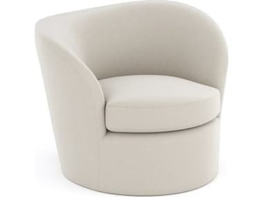 Caracole Quasi LAF Swivel Cream Accent Chair CACUPH024039A