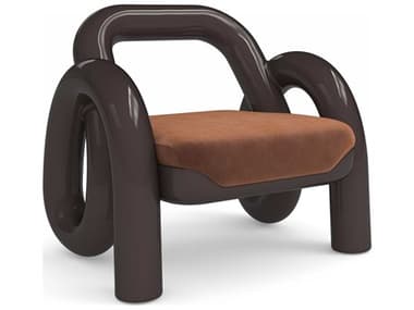 Caracole Gelee Brown Velvet Accent Chair CACUPH024134A