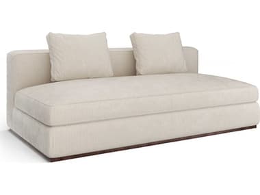 Caracole Bello Retro Walnut Cream Velvet Upholstered Modular CACUPH024AS1B