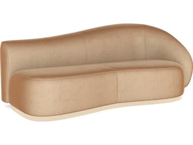 Caracole Kalahari Sparkling Argent Tan Upholstered Sofa CACUPH024RS1A
