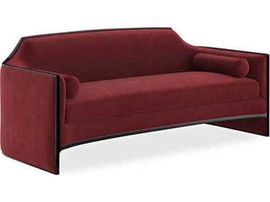 Caracole Upholstery The Cats Meow Almost Black Burgundy Upholstered Sofa CACUPH424213A