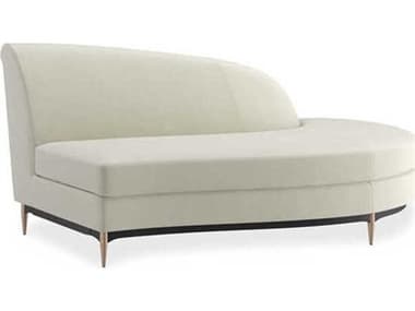 Caracole Upholstery Threes Company White Upholstered Chaise CACUPH424RH1D