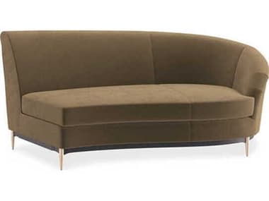 Caracole Upholstery Threes Company Brown Upholstered Chaise CACUPH424RS1F