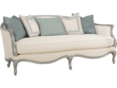 Caracole Upholstery Le Canape 91" Soft Silver Paint Fabric Upholstered Sofa CACUPHSOFWOO33R
