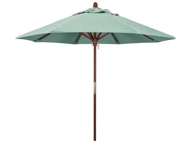 California Umbrella Custom Grove Series 9 Foot Octagon Market Wood Umbrella with Push Lift System CAMARE908NONSTOCK