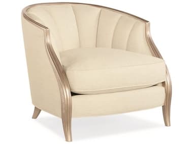 Caracole Adela Channel Tufted 31" Cream Fabric Accent Chair CASC010016035A