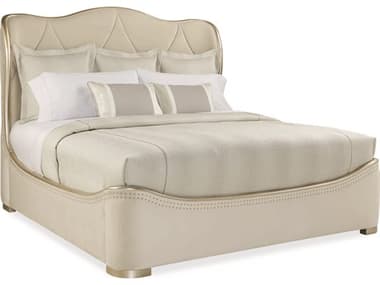 Caracole Adela Diamond Quilited Upholstered Queen Sleigh Bed CASC013016102