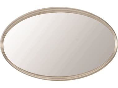 Caracole Compositions Avondale Soft Silver Leaf 30''W x 47''H Oval Wall Mirror CASC023417041