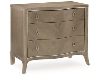 Caracole Compositions Avondale Ash / Soft Silver 36''W x 19''D Rectangular Three-Drawer Nightstand CASC023417062