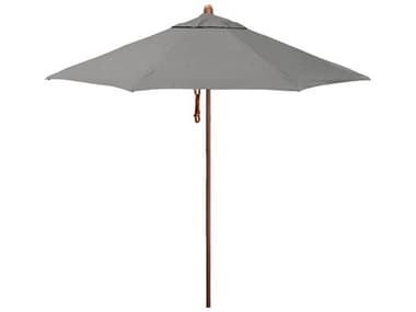 California Umbrella Custom Madera Series Faux Wood Aluminum Market 9' Octagon Pulley Lift Umbrella CASTAF908NONSTOCK