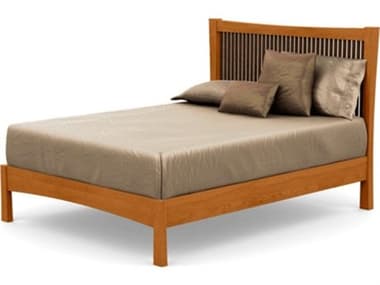 Copeland Berkeley Cherry Solid Wood California King Platform Bed with Walnut Spindles CF1BER13