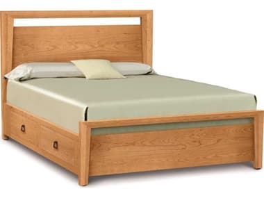 Copeland Mansfield Brown Solid Wood Queen Platform Bed CF1MAN12STOR