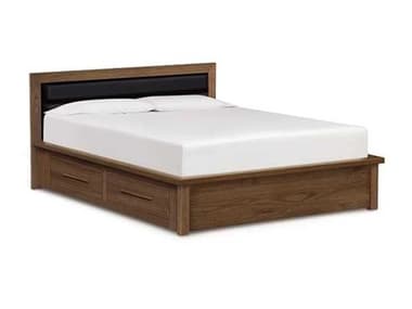 Copeland Moduluxe Natural Cherry Wood King Platform Bed CF1MPD31STOR