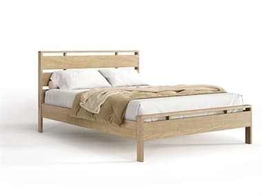 Copeland Oslo Natural Oak Wood Queen Platform Bed CF1OSL02