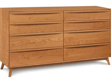 Copeland Catalina 66" Wide 8-Drawers Cherry Double Dresser CF2CAL80