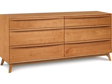 Copeland Catalina 6-Drawers Natural Cherry Wood Double Dresser CF2CALC60