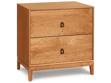 Copeland Mansfield 2-Drawers Natural Cherry Wood Nightstand CF2MANC22