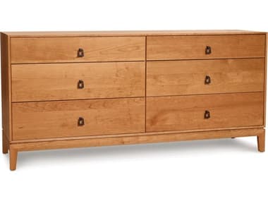 Copeland Mansfield 6-Drawers Natural Cherry Wood Double Dresser CF2MANC61