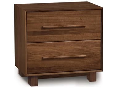 Copeland Sloane 2-Drawers Natural Walnut Wood Nightstand CF2SLOC20