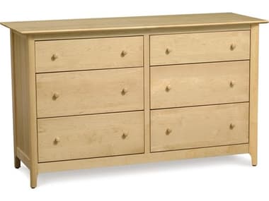 Copeland Sarah 6-Drawers Natural Maple Wood Double Dresser CF2SRHC61